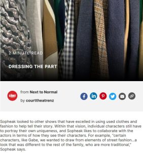 'Next to Normal' - show programme article
